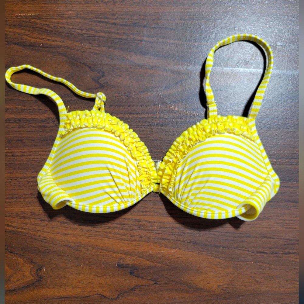 Yellow Bathing Suit Top- Small